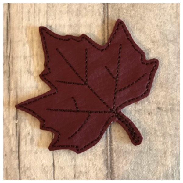 Leaf Headband Slider Burgandy