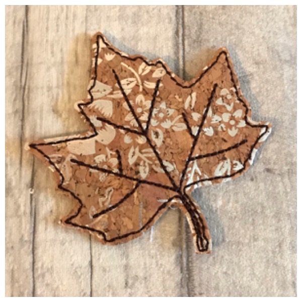 Leaf Headband Slider Cork With Silver Flowers