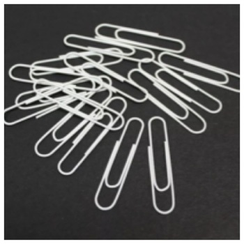 10 x 5cm White Paper Clips