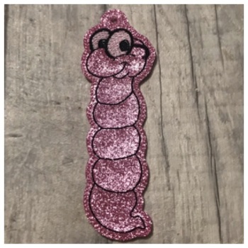 Bookworm Bookmark Pink