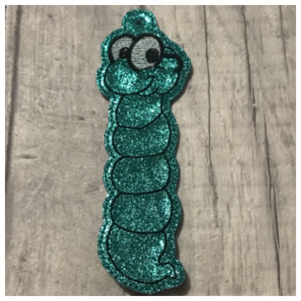 Bookworm Bookmark Teal