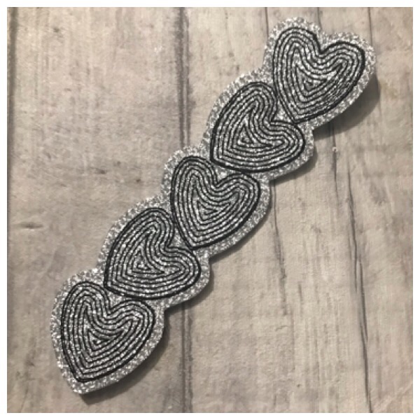 Heart Bookmark Or Headband Slider Silver