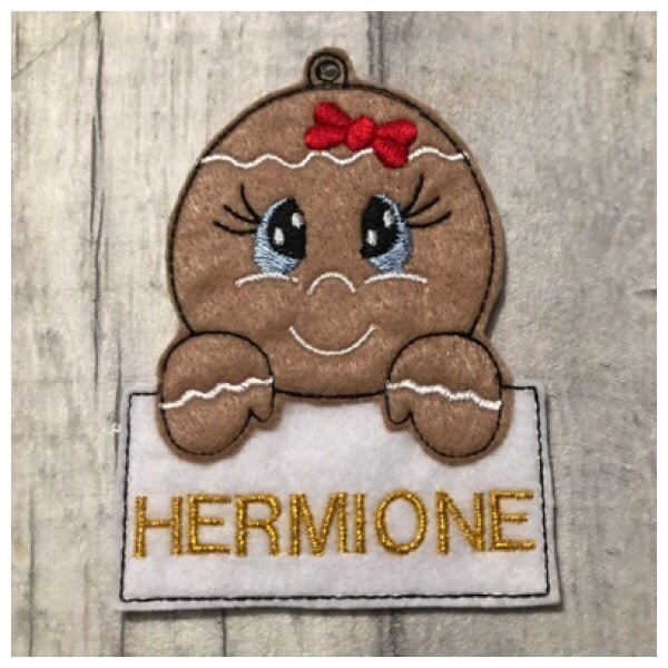 GIngerbread Girl Ornament Feltie