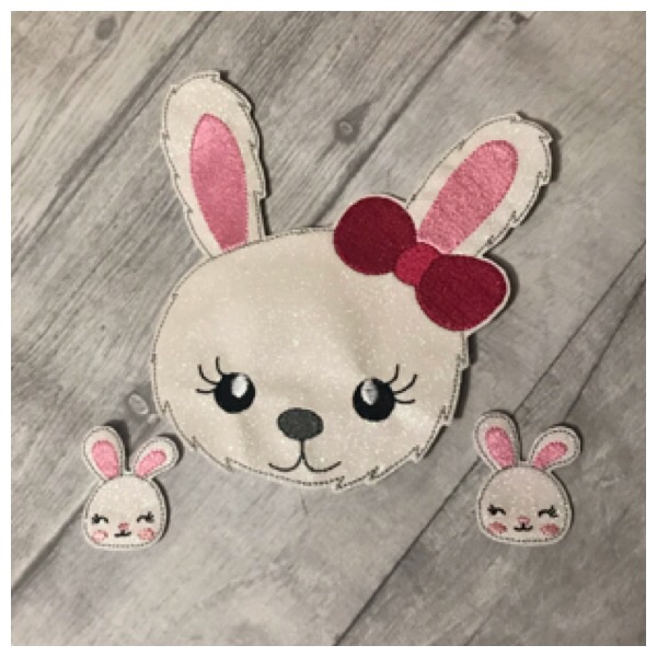 Mummy & Baby Bunny Bow Holder Set Pink