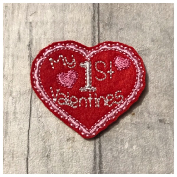 My 1st Valentines Felt Feltie