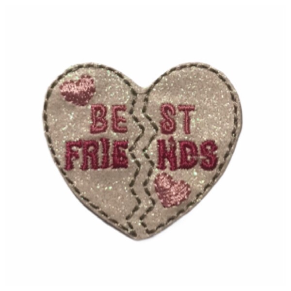 Best friends feltie pink