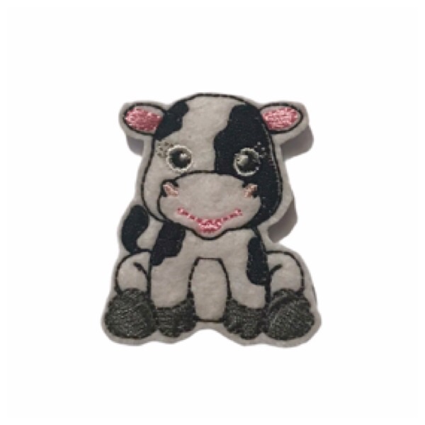 Cute cow feltie