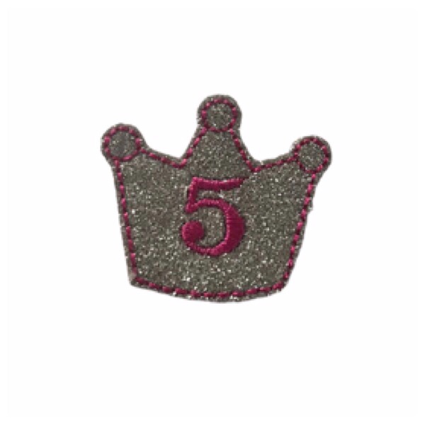 Number 5 Crown Feltie