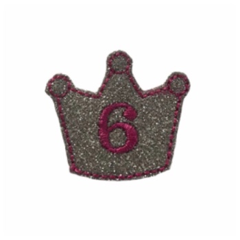 Number 6 Crown Feltie