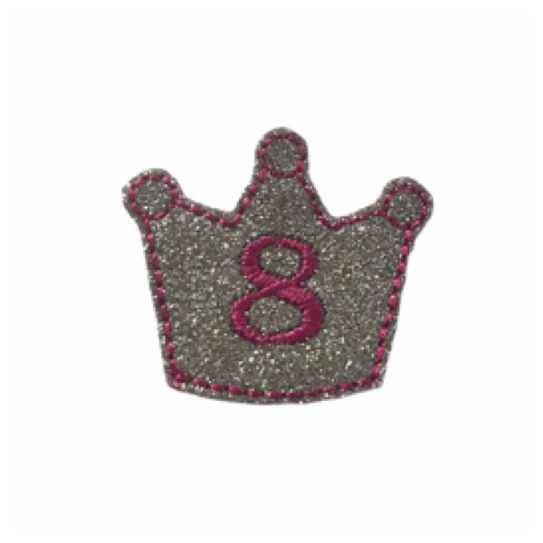 Number 8 Crown Feltie