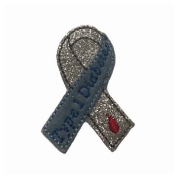 Type 1 Diabetes Ribbon Feltie