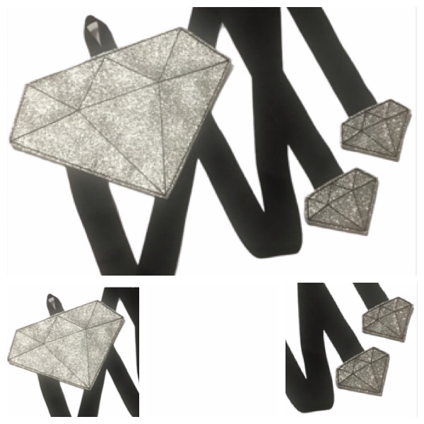 Diamond Feltie Set Silver