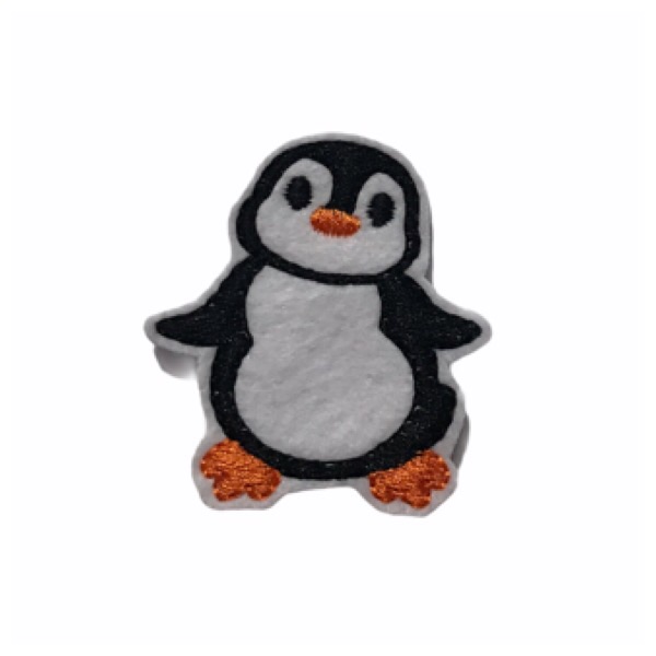 Penguin feltie (black)