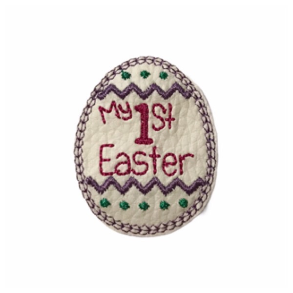 My 1st Easter Feltie White