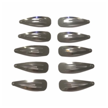 10 x Silver Snap Clip 5cm