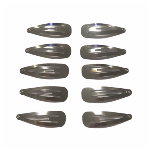10 x Silver Snap Clip 5cm