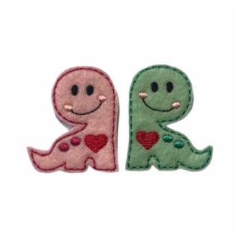 Cute Dino Couple Felties