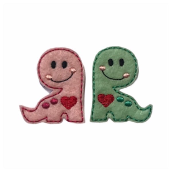 Cute Dino Couple Felties