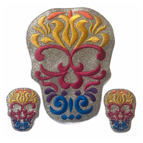 Rainbow Skull Feltie Set