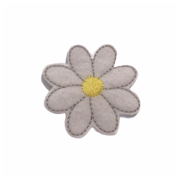Flower Feltie White 