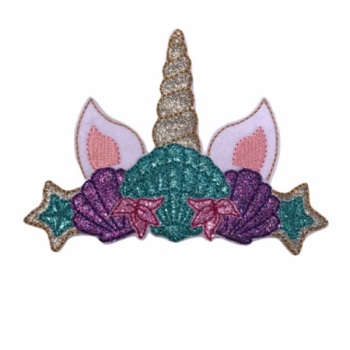 Unicorn Crown Headband Slider Shells