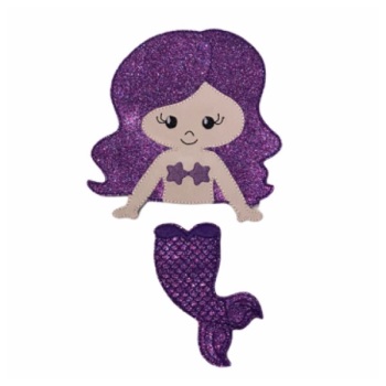 Mermaid Bow Holder Feltie Purple