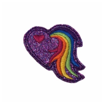 Unicorn Tail Purple Heart