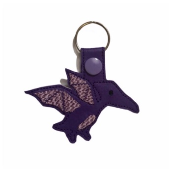 Pterodactyl Keyring Purple