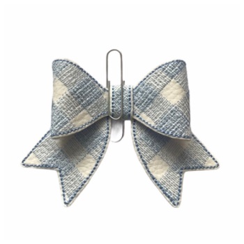 Gingham Bow Parts Pale Blue