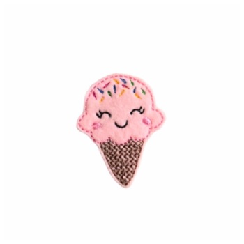 Ice Cream Feltie Pink