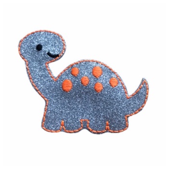 Dinosaur Headband Slider Neon Orange