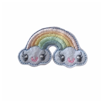 Happy rainbow feltie (pastel) 