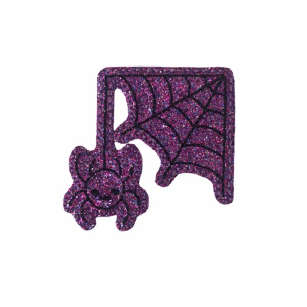 Spider On Web Feltie Purple