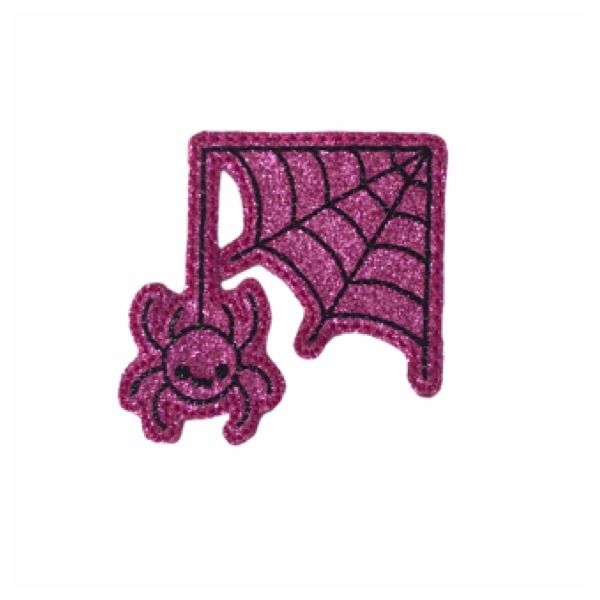 Spider On Web Feltie Pink