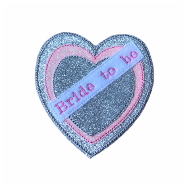 Bride To Be Badge Feltie