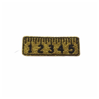 Ruler Feltie Glitter