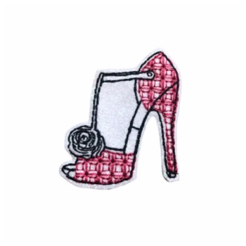 High Heel Shoe Feltie Pink