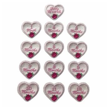 Memory Milestone Feltie Rose Collection Glitter