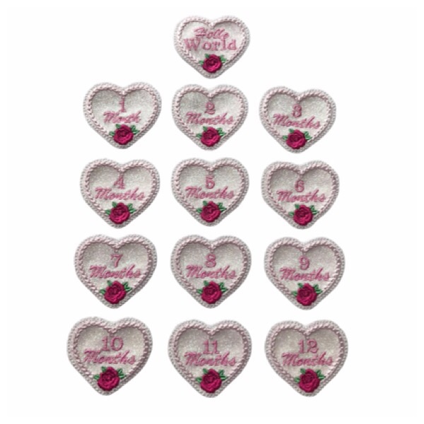 Memory Milestone Feltie Rose Collection Glitter
