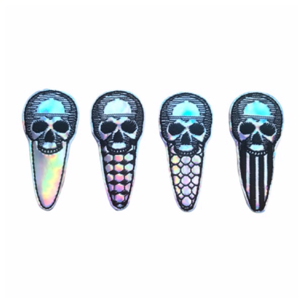 Skull Snap Clip Covers Set 4 