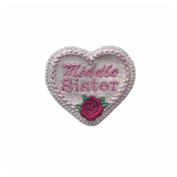 Middle Sister Rose Feltie Glitter