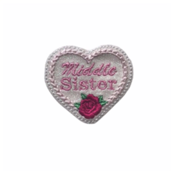 Middle Sister Rose Feltie Glitter
