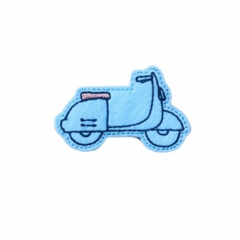 Motor Cycle Feltie Blue