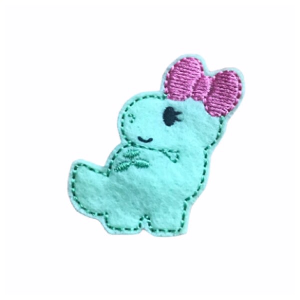 Shy Girly Dino Feltie