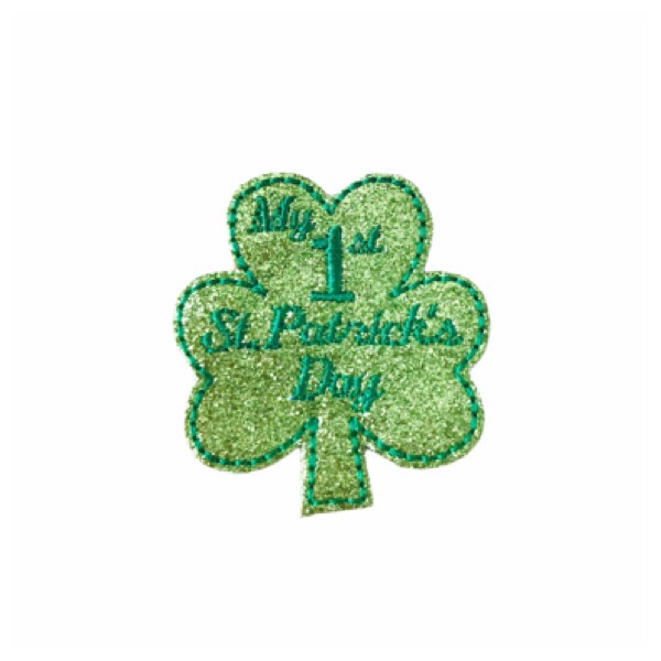 My 1st St.Patrick’s Day Feltie Glitter