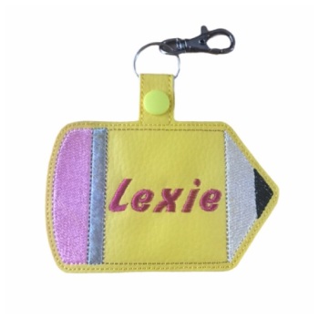 Personalised Pencil Keyring