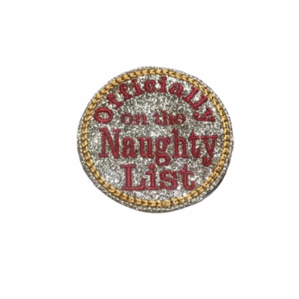 Naughty List Badge Feltie