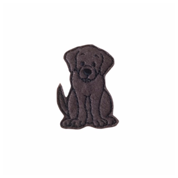 Labrador Dog Feltie Chocolate 