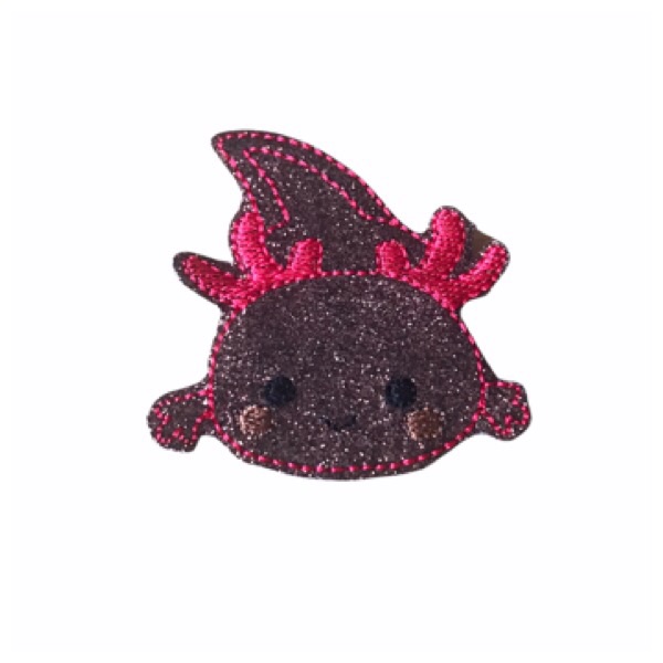 Axolotl Mud Puppy Feltie Brown 