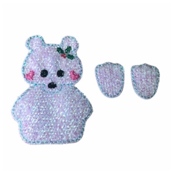 Christmas Polar Bear Fluffy Felties